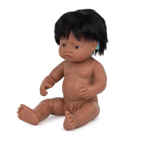 Miniland Anatomically Correct Baby 38cm Latin American Boy Doll Undressed 3y+