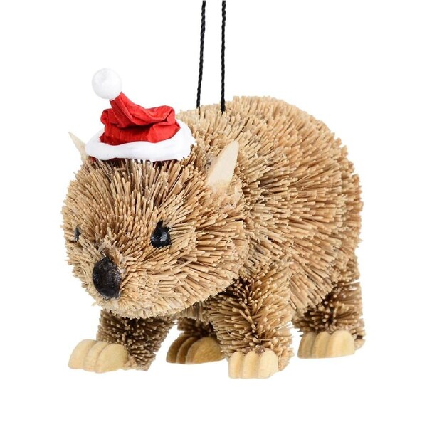 80mm Wombat Australian Organic Christmas Tree Decoration