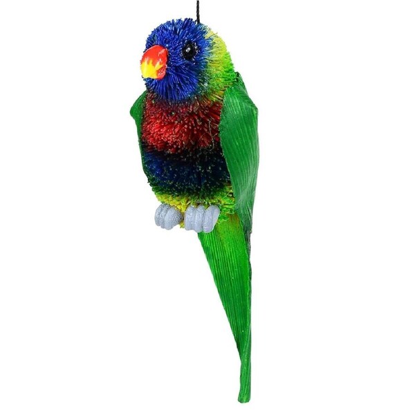 13cm Rainbow Lorikeet Australian Organic Christmas Tree Decoration
