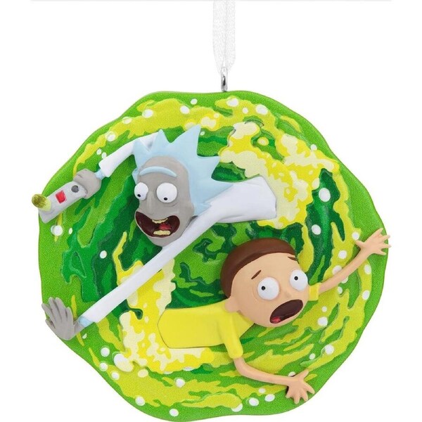 Hallmark Resin Hanging Ornament - Rick and Morty
