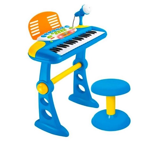 Lenoxx Kids Electronic Keyboard with Stand Blue