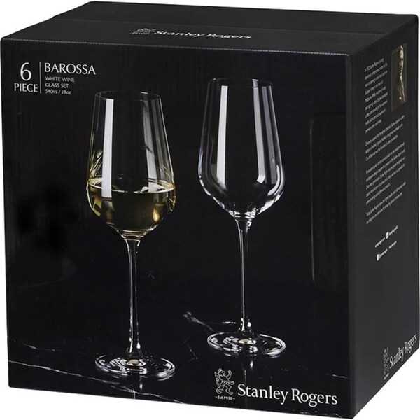 Stanley Rogers Barossa White Wine 540ml Glasses Set 6