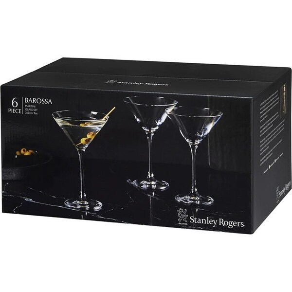 Stanley Rogers Barossa Martini Glasses 262ml Set 6