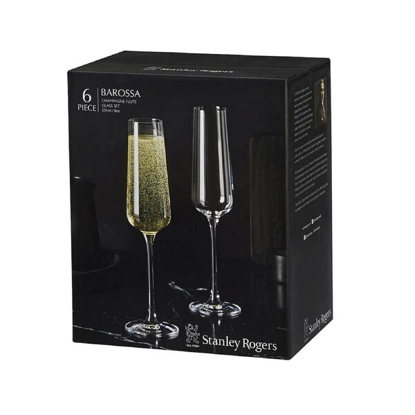 Stanley Rogers Barossa Champagne Flutes 231ml Set 6