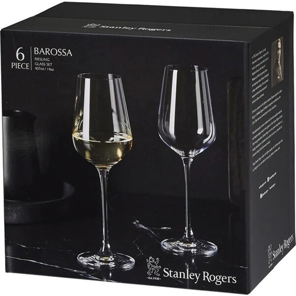 Stanley Rogers Barossa Riesling 407ml Wine Glasses Set 6