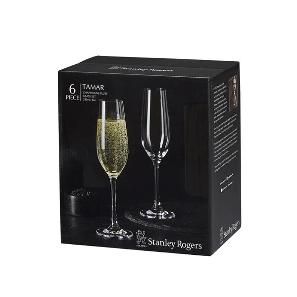 Stanley Rogers Tamar Champagne Flutes 235ml Set 6