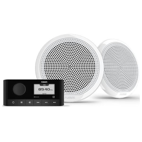 Fusion MS-RA60 Stereo and EL 6.5" Classic Speakers Pack