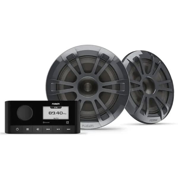 Fusion MS-RA60 Stereo and EL 6.5" Sports Speakers Pack