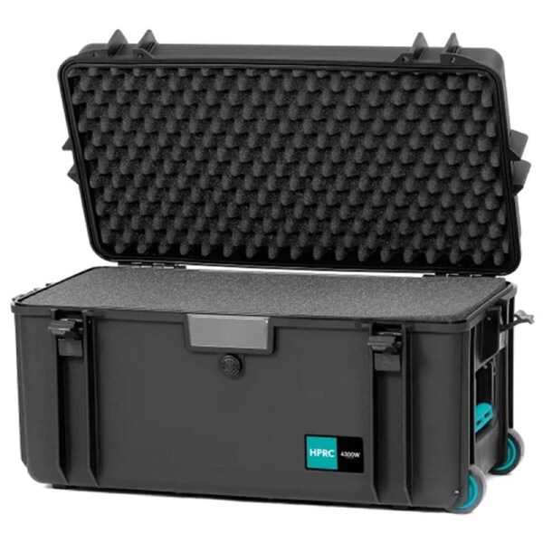 HPRC 4300W - Wheeled Hard Case with Cubed Foam (Black)