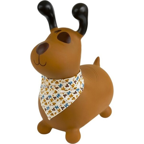 Kaper Kidz Bouncy Rider Pudding The Dog Kids/Children Ride On Bouncer Toy 12m+