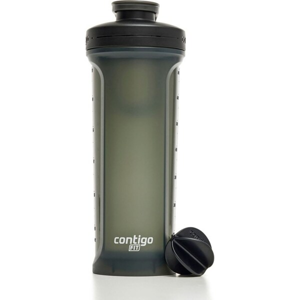 Contigo 828ml Shake Go Fit 2.0 Water Bottle Sports Drink Container Sake Grey