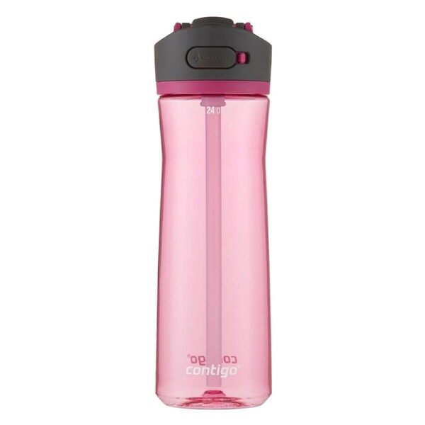Contigo Ashland 2.0 Autospout 709ml Plastic Water Bottle Container Dragon Fruit