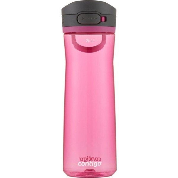 Contigo Jackson Autopop 709ml Water Bottle Travel Drink Container Dragon Fruit