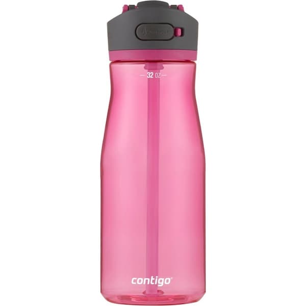 Contigo Ashland 2.0 Autospout 946ml Plastic Water Bottle Container Dragon Fruit