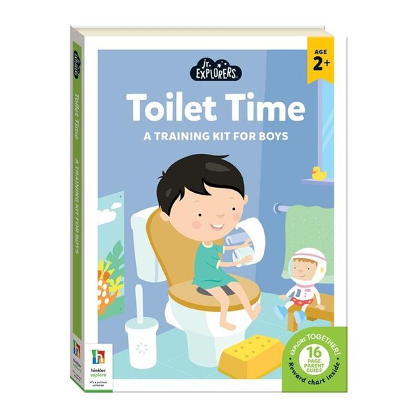 Junior Explorers Toilet Time For Boys Kids/Children Activity Learning Board Book