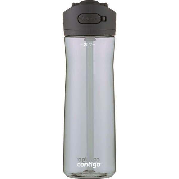 Contigo Ashland 2.0 Autospout 709ml Plastic Water Bottle Container Sake Grey