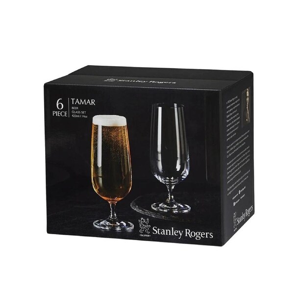 Stanley Rogers Tamar Beer Glasses 423ml Set 6