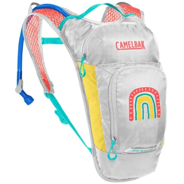 Camelbak Mini MULE 1.5L Kids Sports Hydration Pack - Grey / Rainbows