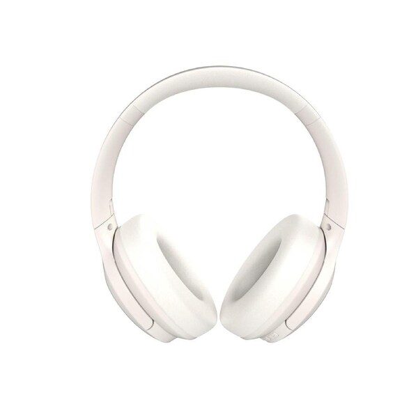 Laser White ANC Bluetooth Headphones - 20-Hour Playtime - Comfort Design - Wireless Connectivity - Hands-Free Mic