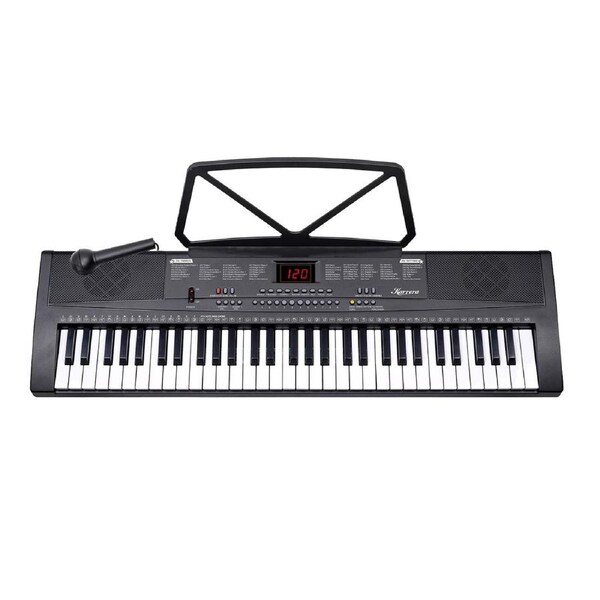 Karrera 61-Key Electronic Piano Keyboard 75cm in Black