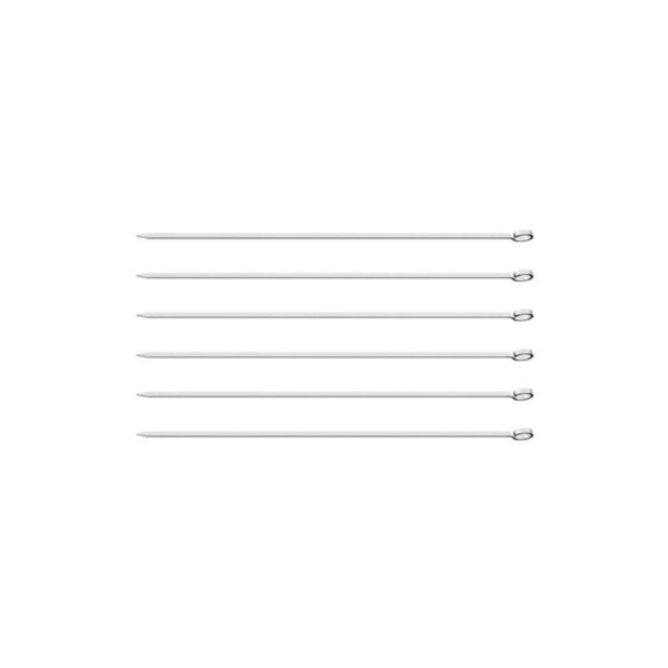 6pc Tramontina 20cm Stainless Steel Churrasco Skewers Home/Kitchen BBQ Tool Set