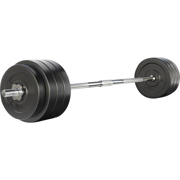 78KG Barbell Weight Set Plates Bar Bench Press Fitness Exercise Home Gym 168cm