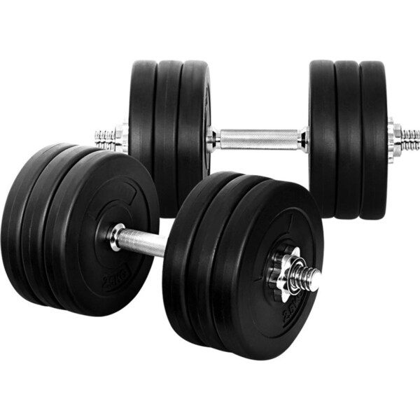 35kg Dumbbells Dumbbell Set Weight Plates Home Gym Fitness Exercise