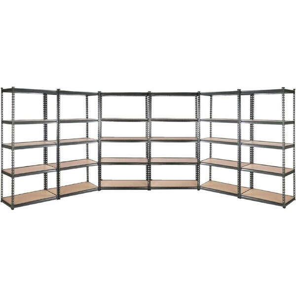 Steel Garage Shelving Warehouse Rack Pallet Storage - 6x1.5m