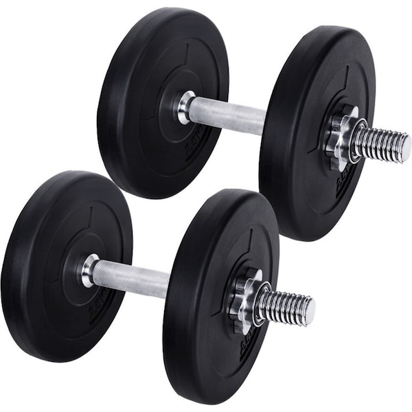 15KG Dumbbells Dumbbell Set Weight Training Plates Home Gym Fitness Exercise