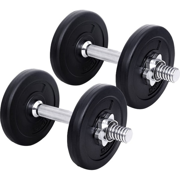10KG Dumbbells Dumbbell Set Weight Training Plates Home Gym Fitness Exercise