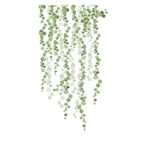 Vines DIY Decor Removable Wall Stickers Green Leaves Foliage