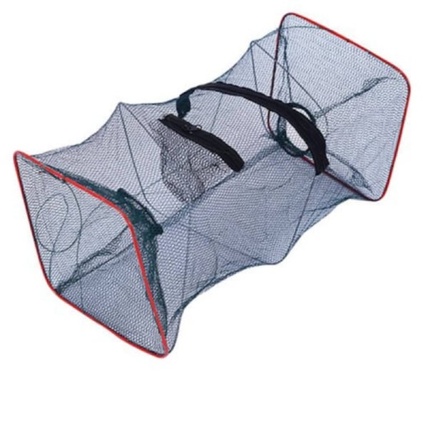 2 Holes Foldable Fishing Bait Net Trap