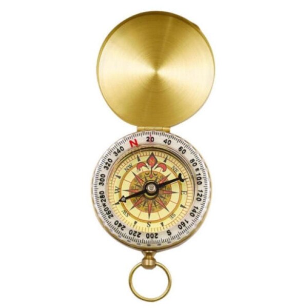 Portable Classic Brass Survival Camping Compass Outdoor Hiking