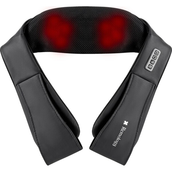 Remology Heated Shiatsu Handsfree Premium Neck Shoulder Massager Massaging