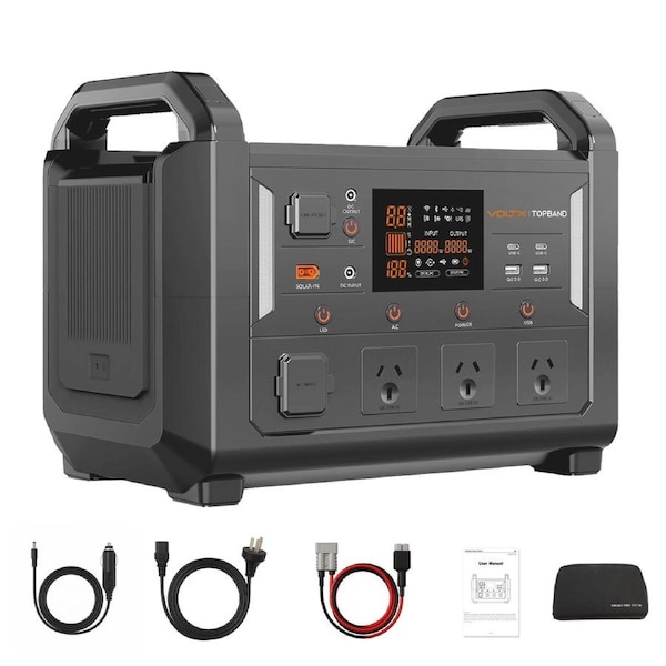 VoltX V1200 1200W 1152Wh Power Station – Perfect for Outdoor Adventures & Emergency Backup