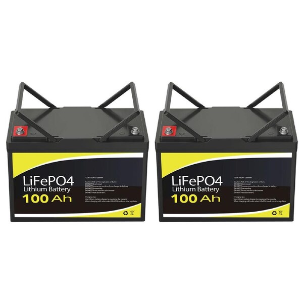 12V 100Ah Lithium Battery 2560Wh Standard Size 306x171x210mm