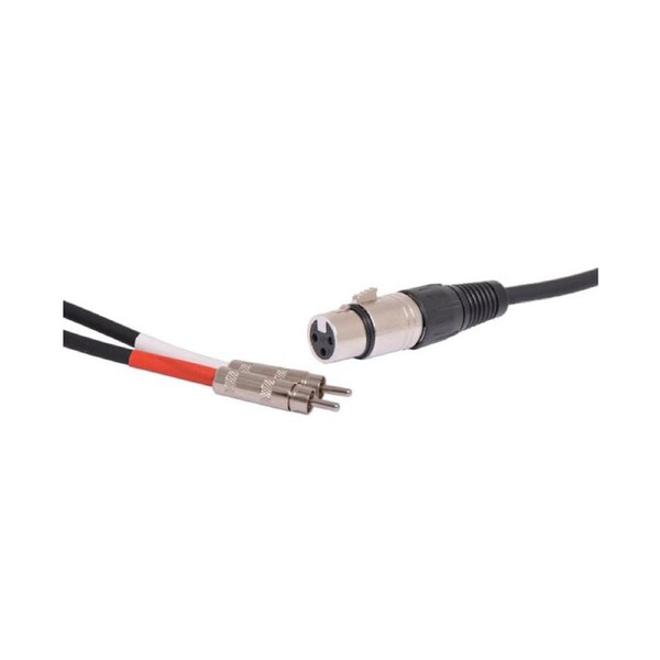 XLR Female To Dual RCA Plug 1m