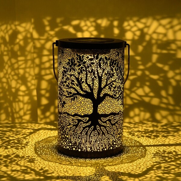 Outdoor Hanging Solar Garden Lantern Lights Decorative Christmas Lanterns