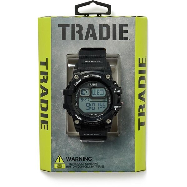 Tradie Men's Digital Watch - Black