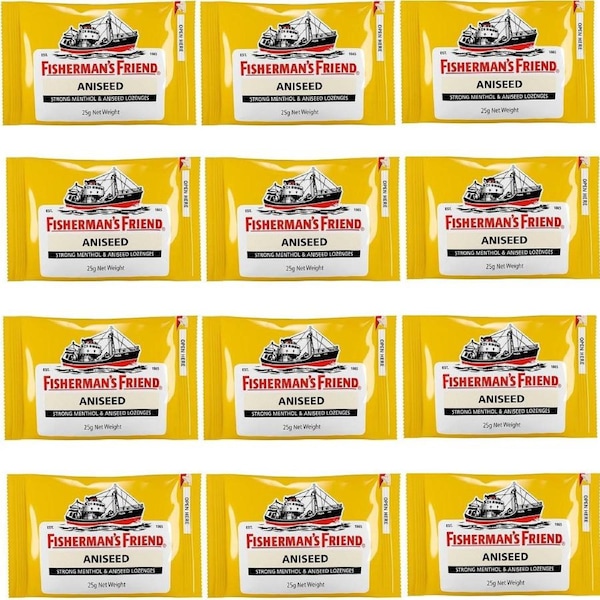 Fisherman's Friend Aniseed Lozenges 25g Box 12