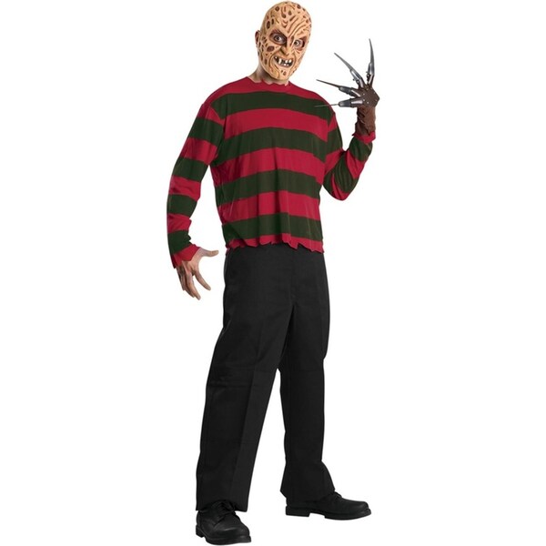 Nightmare On Elm Street Freddy Krueger Top Costume Dress Up Party Size Standard