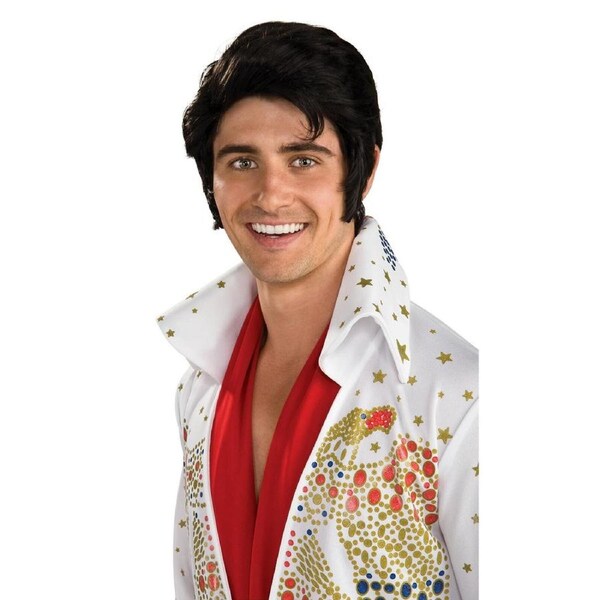 Elvis Presley Enterprise Wig Halloween Costume Party Hair Accessory Black Adult