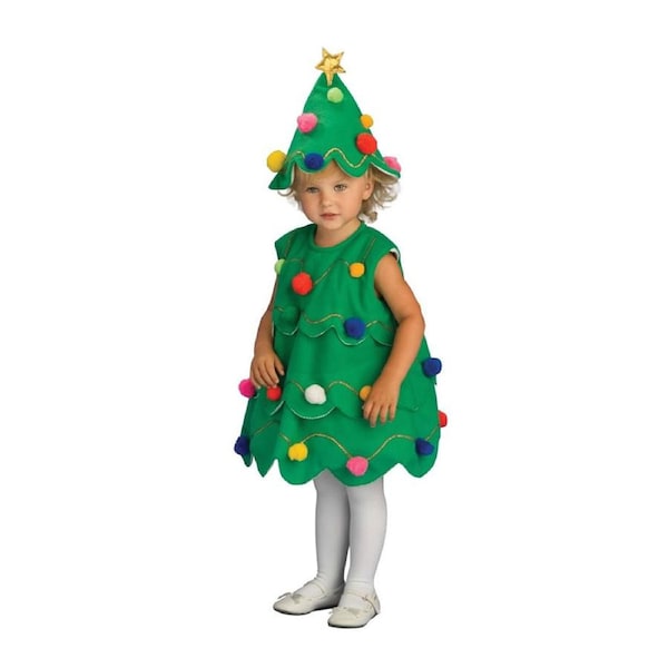 Rubies Little Christmas Tree Costume Party Dress-Up - Size Toddler