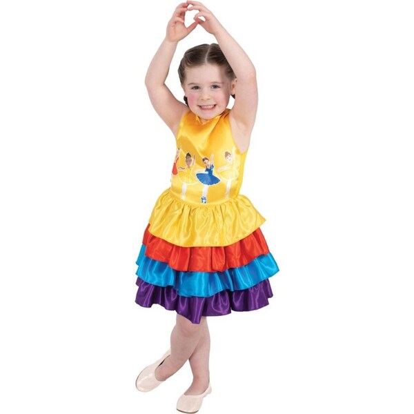 The Wiggles Wiggles Ballerina Multi-Coloured Costume Dress Up Halloween 3-5y