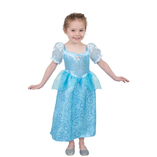 Disney Cinderella Filagree Kids Costume Dress Up Party Cosplay Outfit Size 4-6y