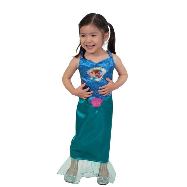 Disney Ariel Tlm Live Action Costume Dress Up Party Halloween Outfit Toddler