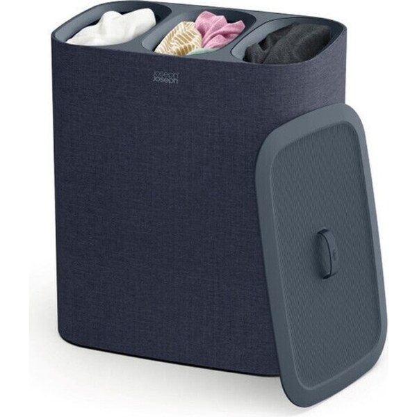 Joseph Joseph Tota Trio 90L Laundry Basket - Carbon Black