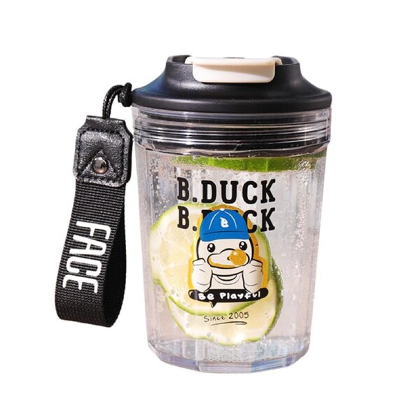 Face x B.Duck Portable BPA-Free Tritan Coffee Cup 450ml - White