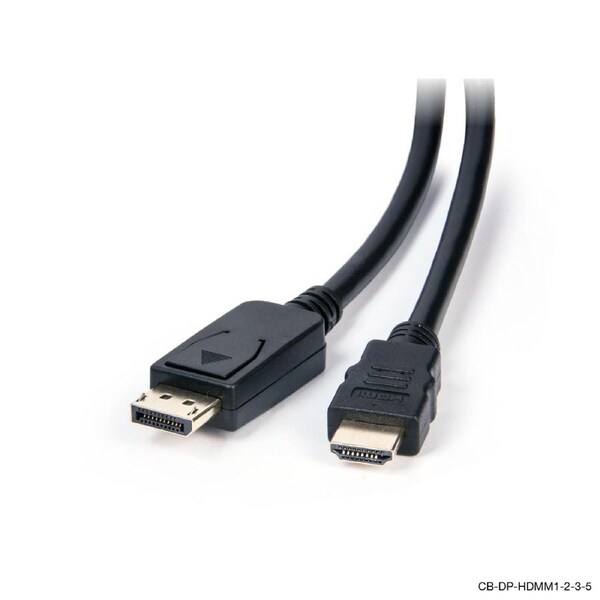 Laser 5m DisplayPort to HDMI 4K Cable - Male-to-Male - Optimal Audio & Video