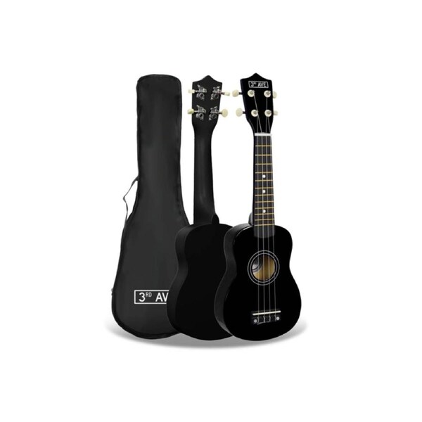 3rd Avenue Soprano Ukulele - Black